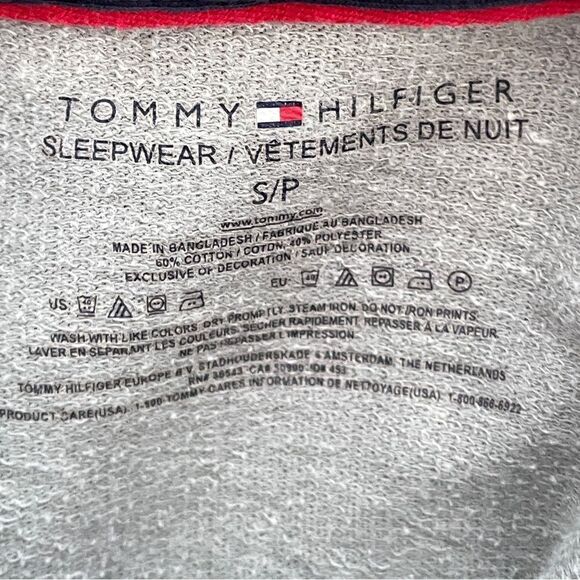 Tommy Hilfiger Sleepwear Men’s Lightweight Logo Pullover Hoodie Shirt Size Small - Picture 5 of 5